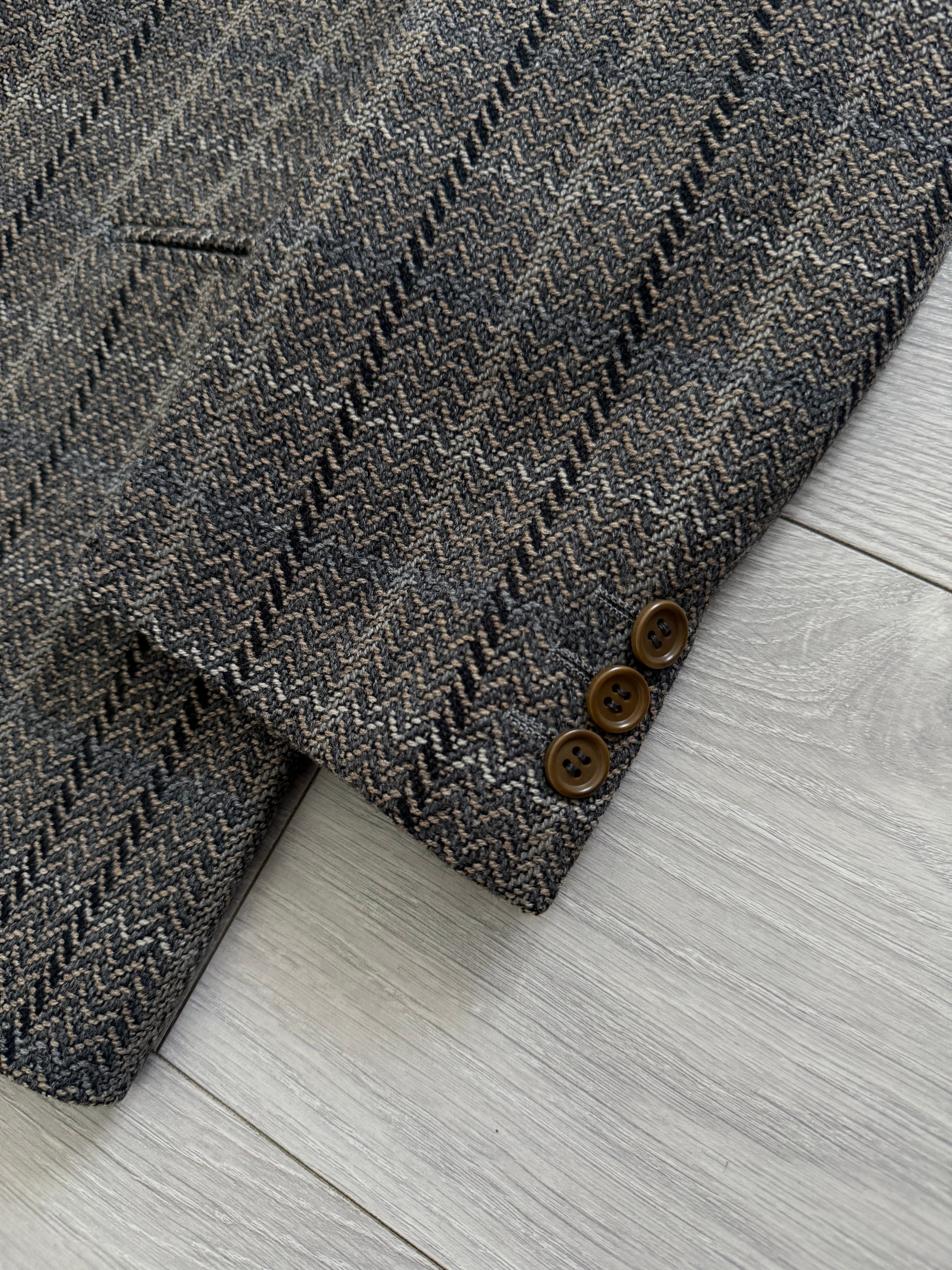 Giorgio Armani Black Label 1990s 2B Textured Sports Jacket Blazer - Size S