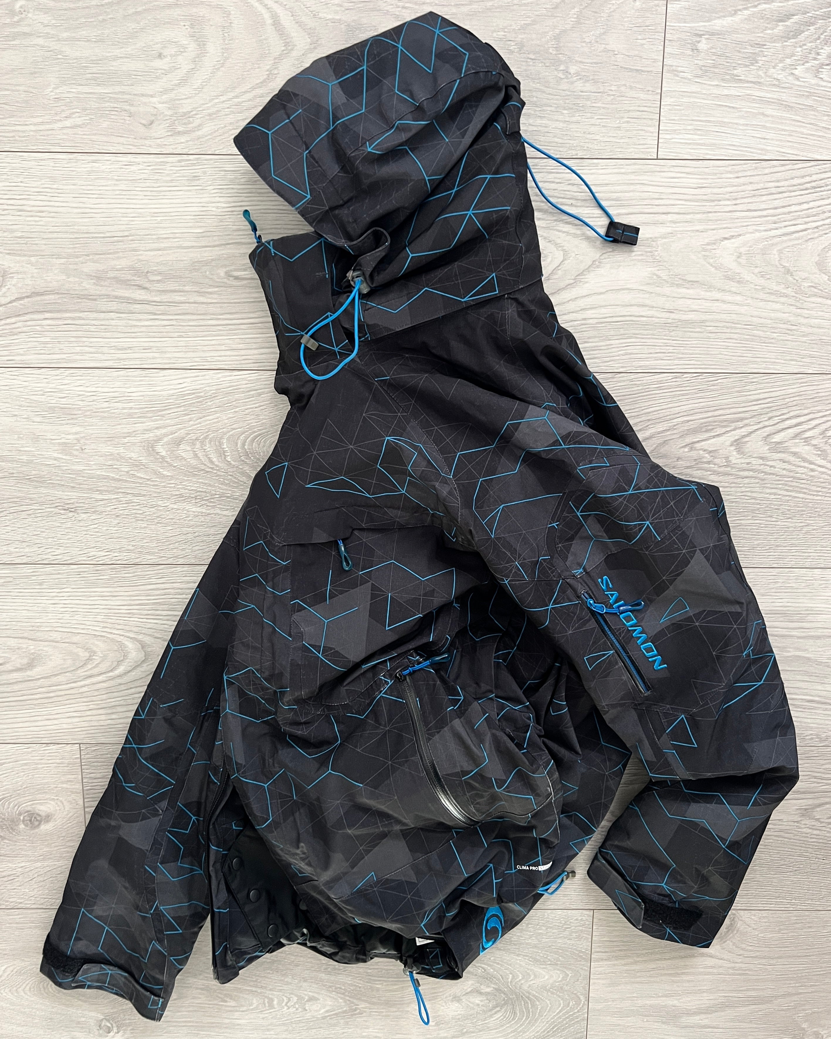 Salomon 2005 Clima-Pro Storm Waterproof Insulated Tech 3D Print Jacket - Size L