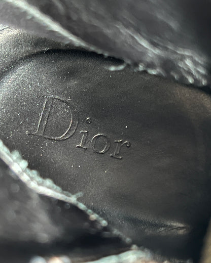 Dior Homme by Hedi Slimane AW2007 Navigate Suede Western Boots - Size US10