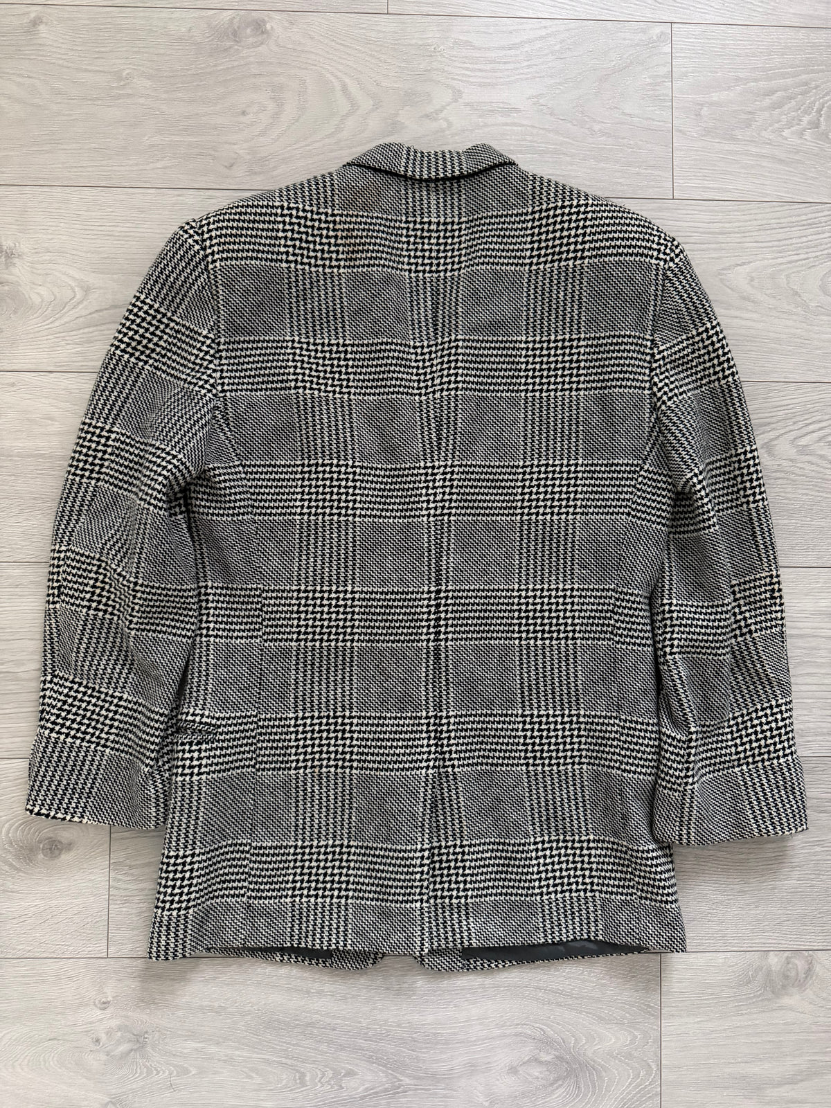 Giorgio Armani Mainline 1980s 2B Check Wool Sport Jacket Blazer  - Size M