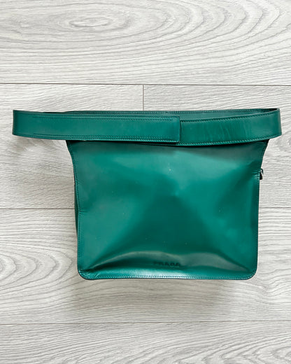 Prada Mainline SS1999 Forest Green Leather Waist Bag