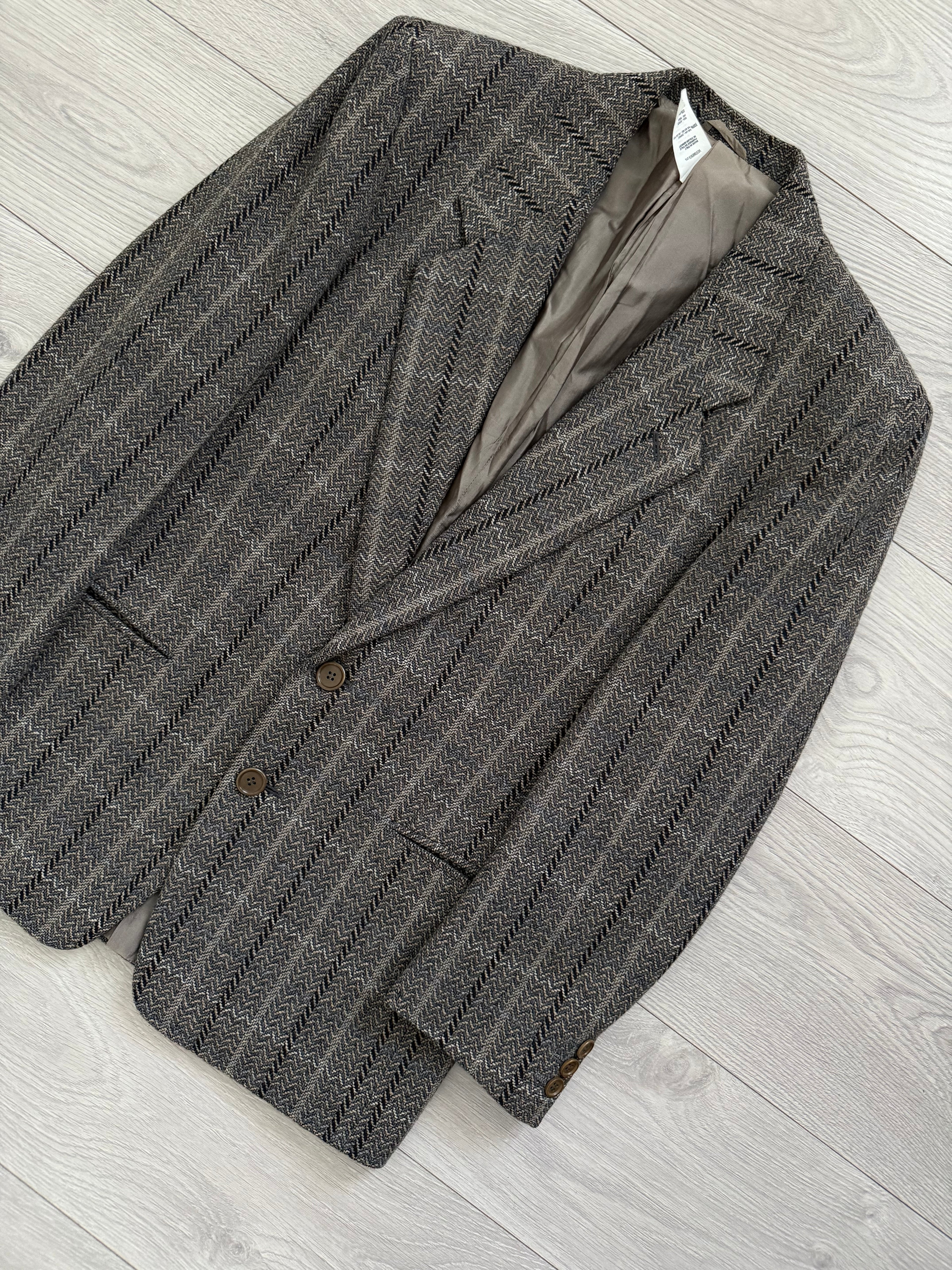 Giorgio Armani Black Label 1990s 2B Textured Sports Jacket Blazer - Size S