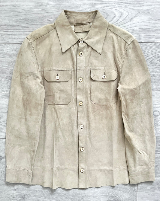 Prada FW03 Suede Leather Shirt - Size S