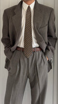 Giorgio Armani 1980s 3B Textured Wool Sport Jacket Blazer - Size XL
