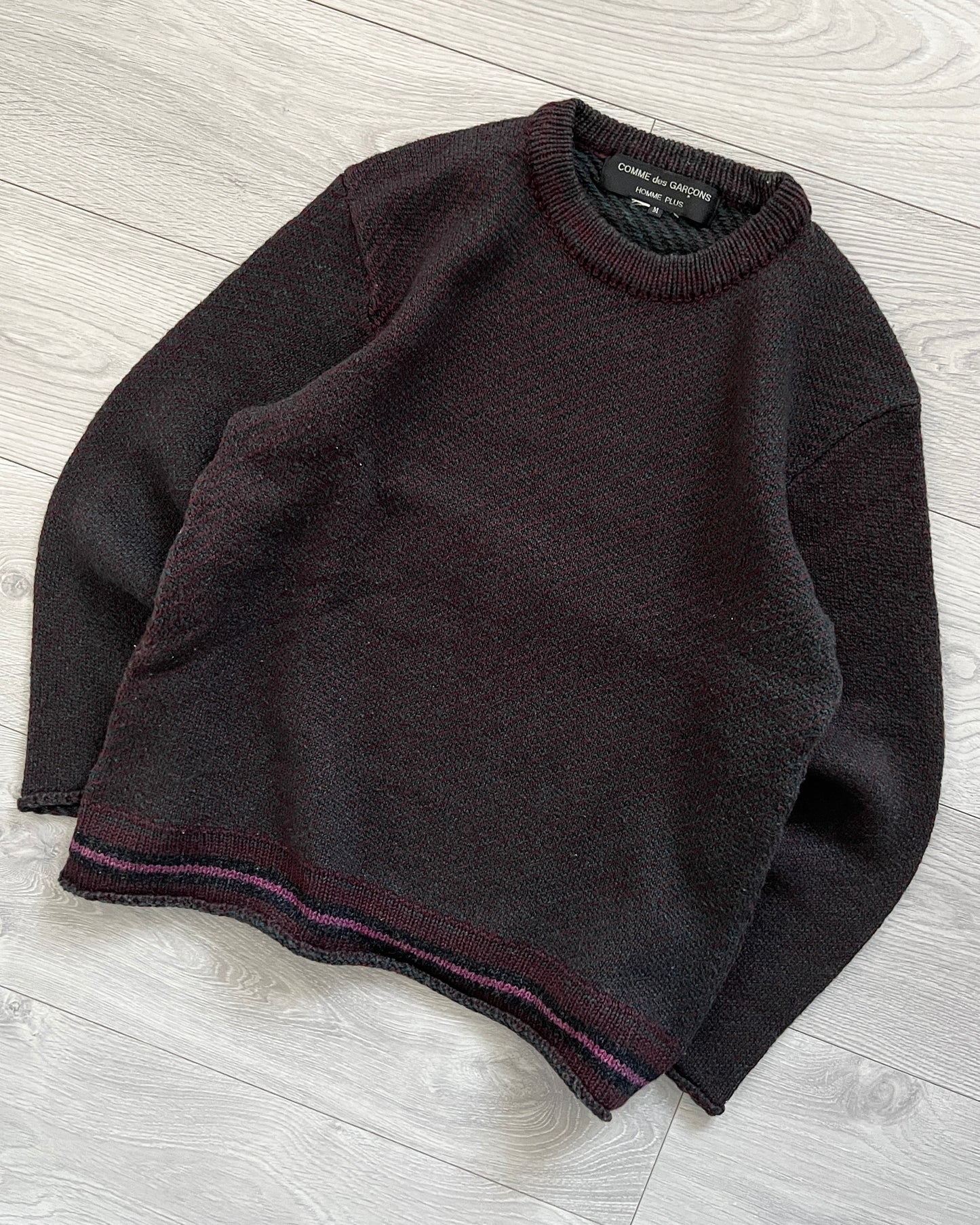 Comme Des Garcons Homme Plus AW1997 Curved Knit - Size S