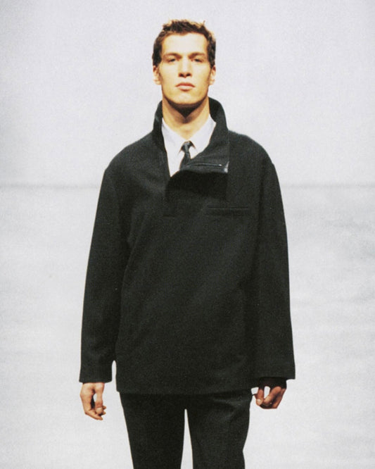 Prada FW1998 Runway Tech Nylon Padded Pullover Jacket - Size S