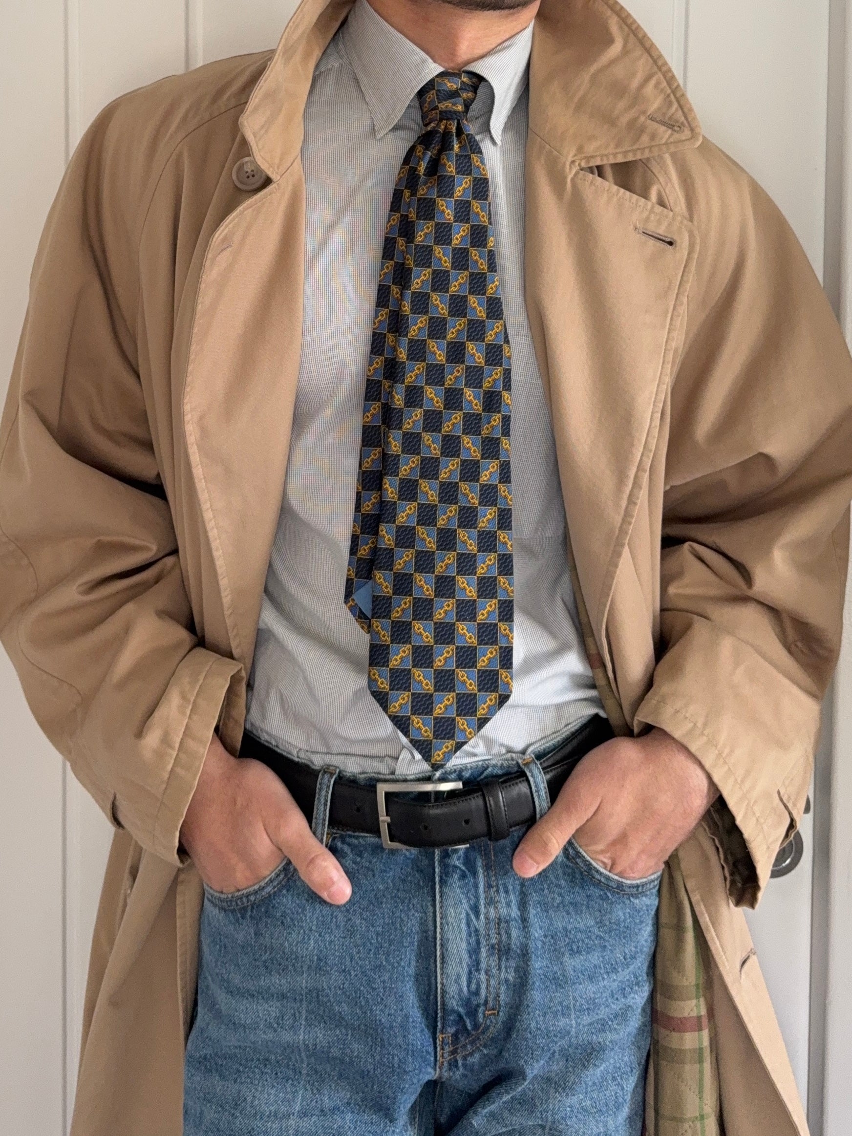 Celine 1990s Silk Tie