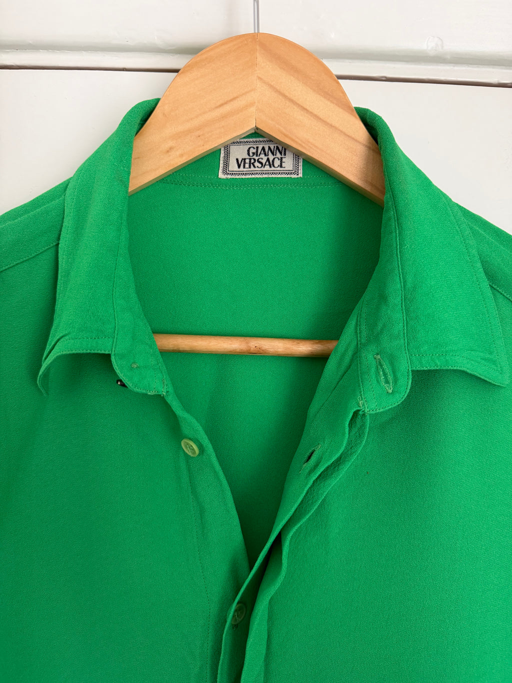 Versace 1990s Relaxed Silk Shirt - Size S