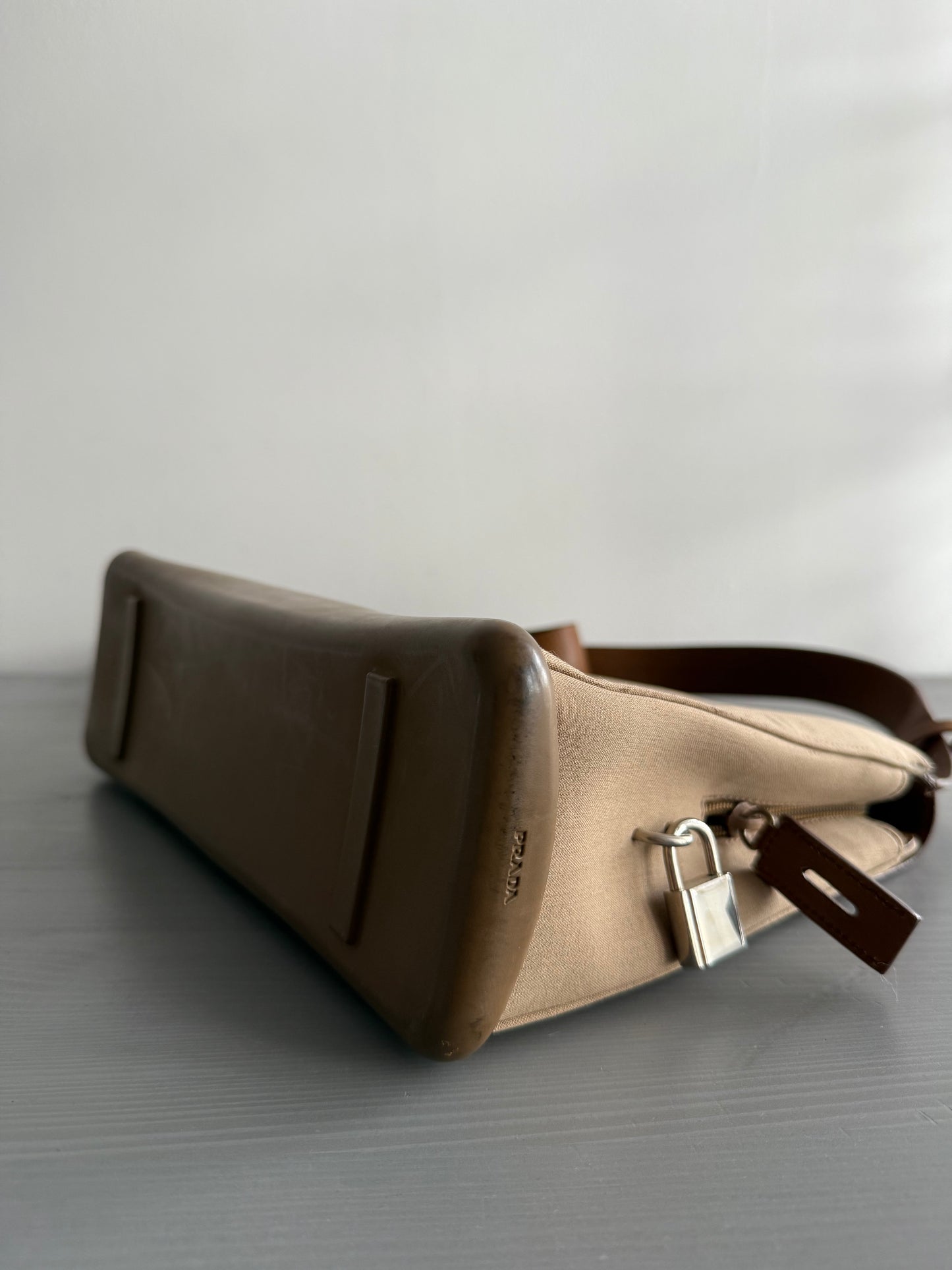 Prada 2001 Tracolla Crossbody Leather Bag