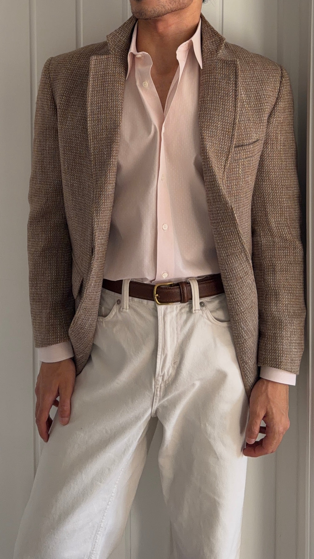 Versace 1990s Relaxed Fit Pink Cotton Patterned Shirt - Size M