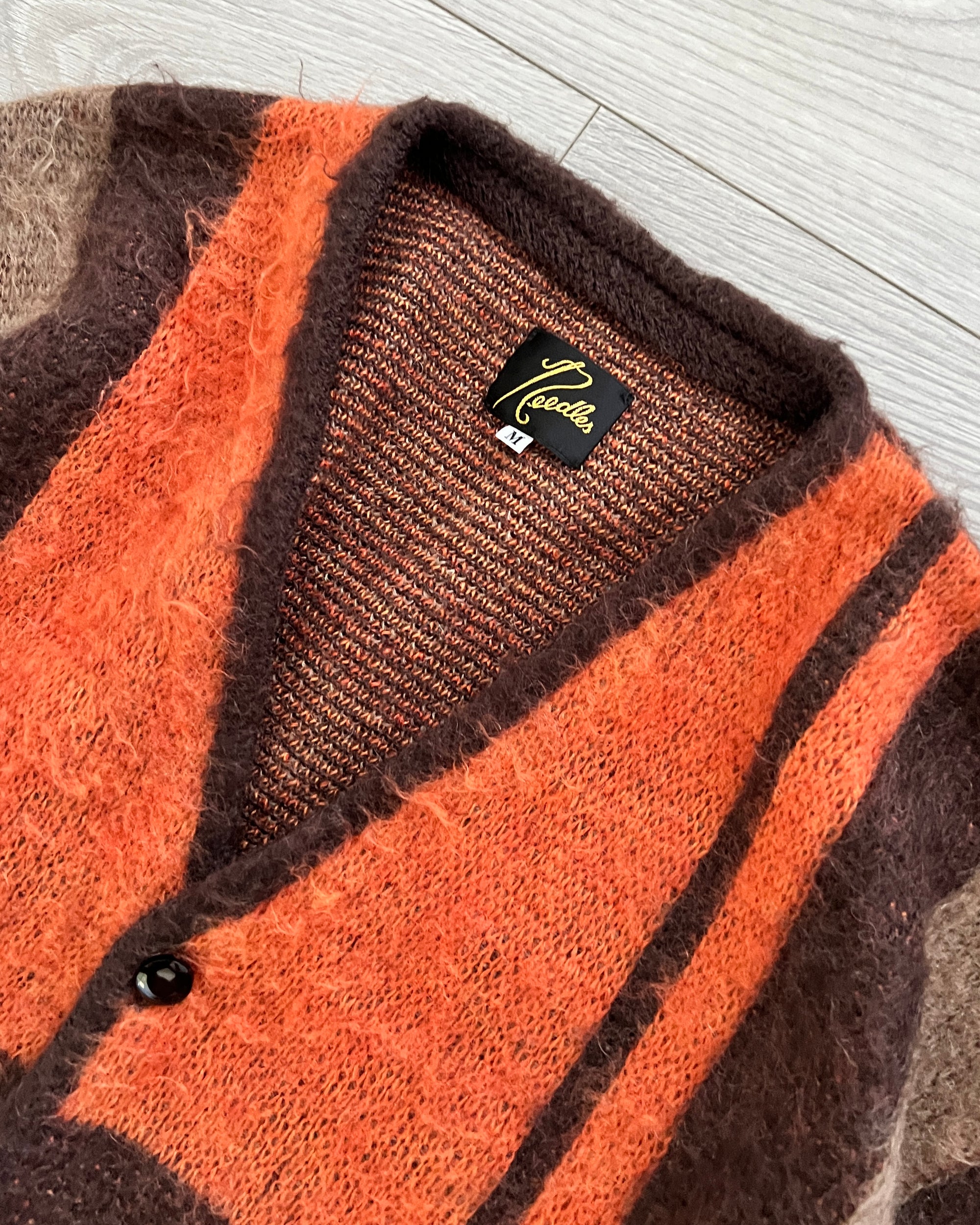 Needles Japan Patchwork Mohair Cardigan - Size M