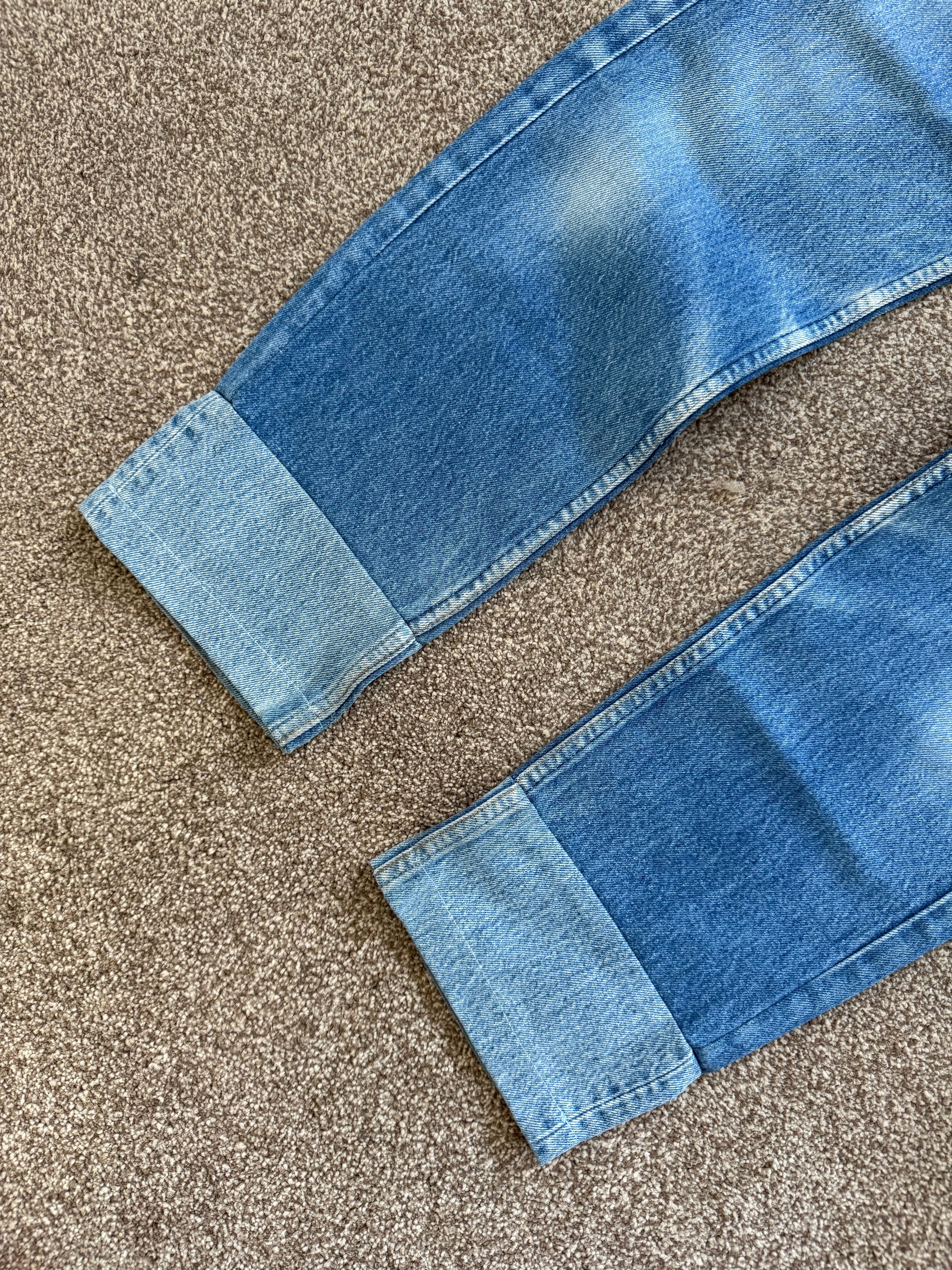 Maison Martin Margiela Artisanal Line (0)(10) AW2004 Re-Worked Denim Jeans - Size 30" Waist