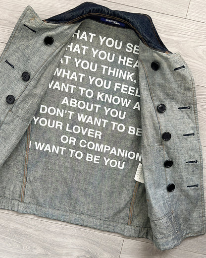 Junya Watanabe SS2002 Poem Denim Jacket - Size M