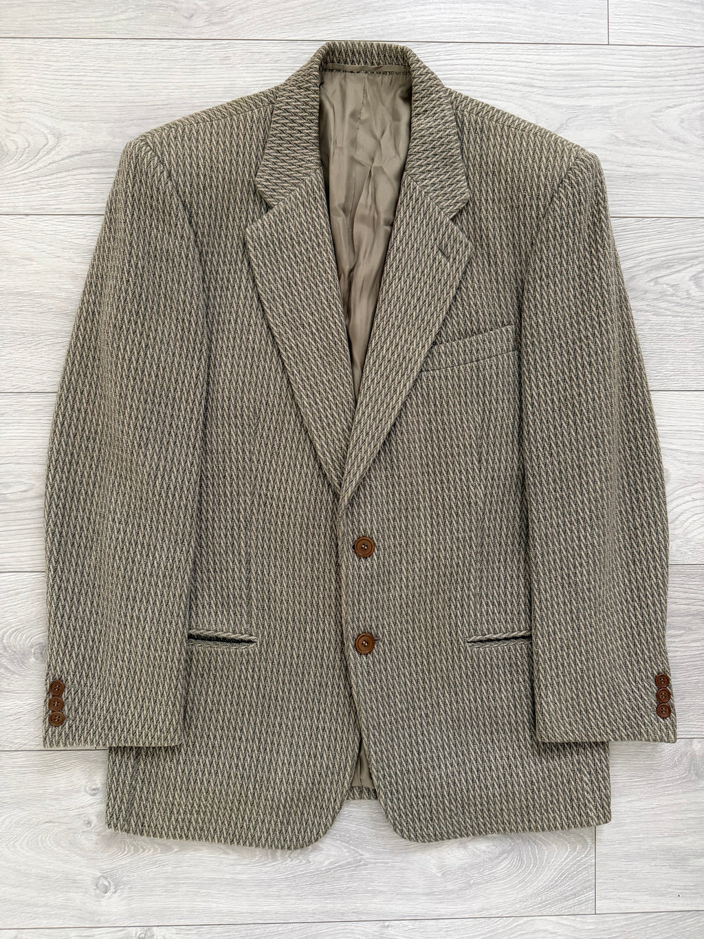 Giorgio Armani Black Label 1990s 2B Textured Wool Sport Jacket Blazer - Size M