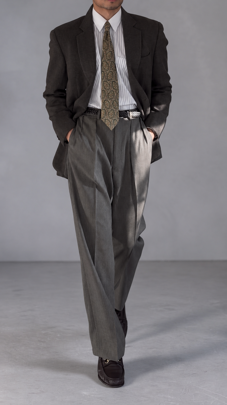Giorgio Armani 1990s Vestimenta 2B Textured Wool Sport Jacket Blazer  - Size M