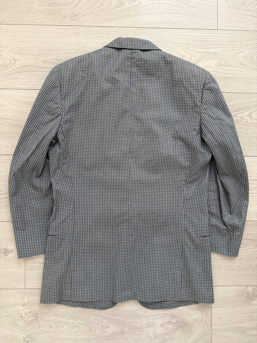 Valentino 1980s 2B Cotton Check Sport Blazer Jacket - Size S