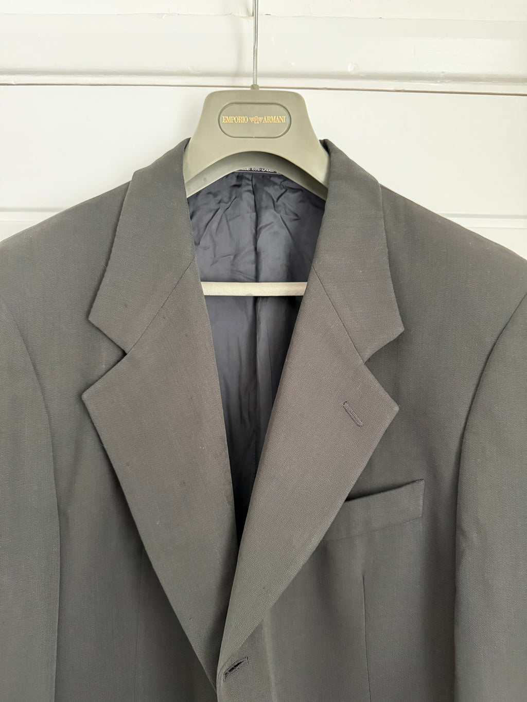 Giorgio Armani 1980s Fluid Wool 3B Blazer Jacket - Size XL