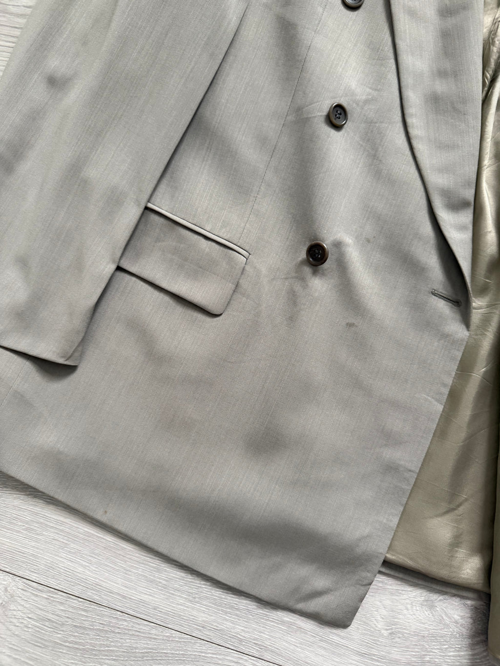 Hugo Boss 1980s 'Al Capone' Double Breasted Peaked Lapel Sports Jacket Blazer - Size XL