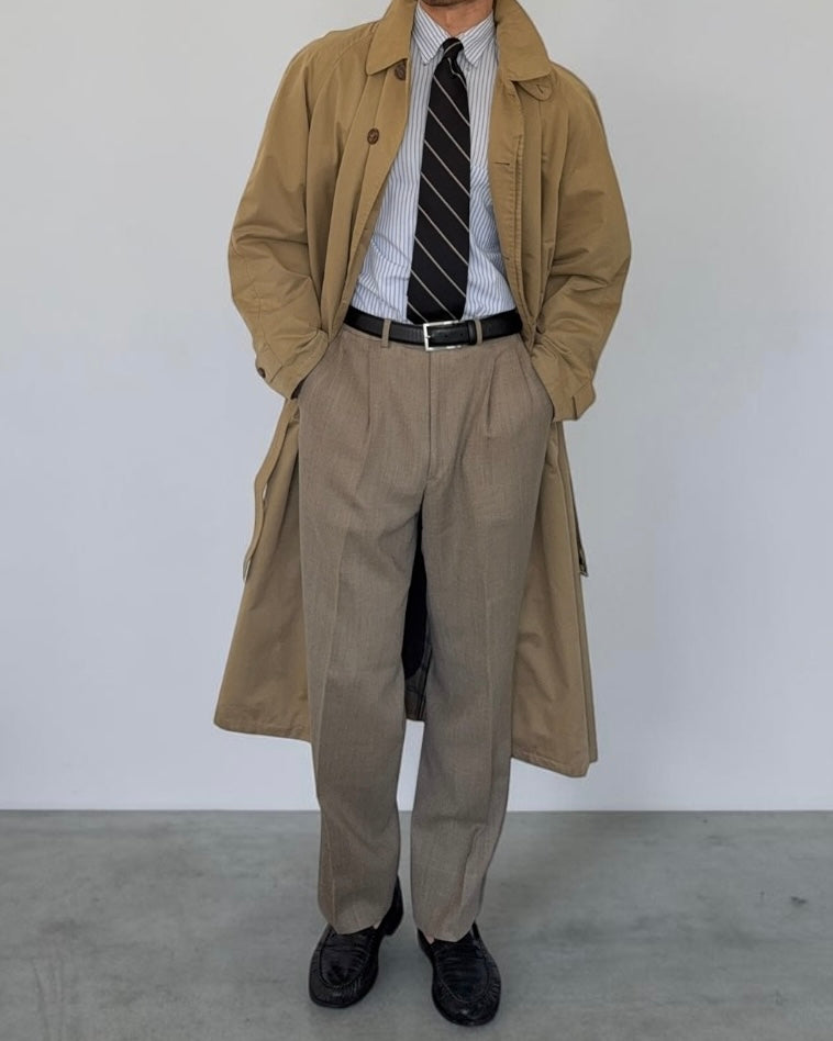 Giorgio Armani 1980s Oversized Belted Trench Coat w/ Removable Liner - Size L