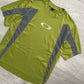 Oakley 00s Tech Panelled Green T-Shirt - Size L