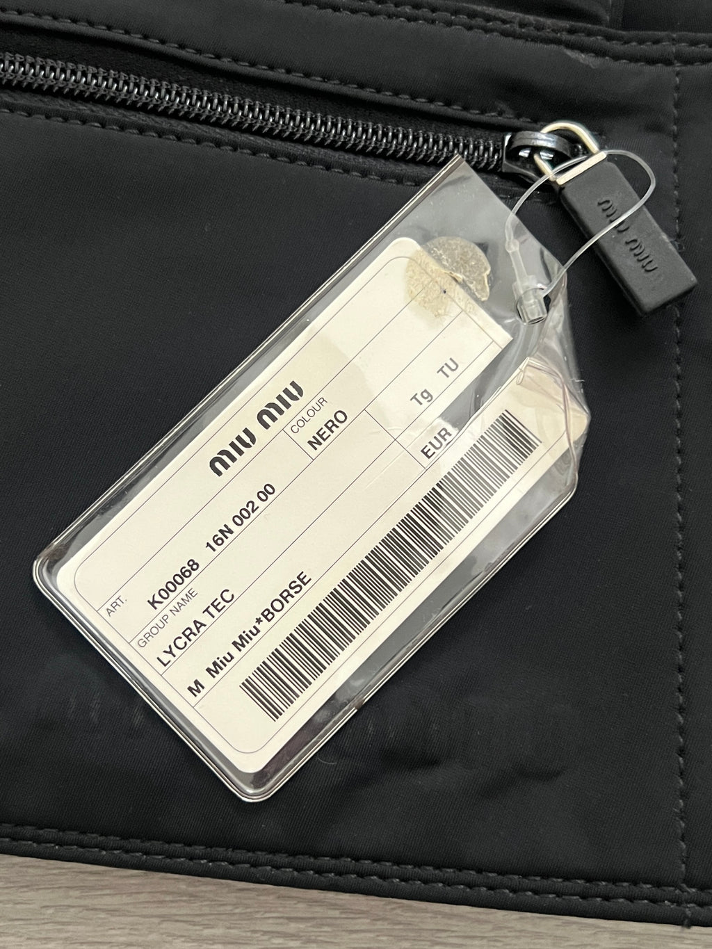 Miu Miu FW1999 Tech Fabric Utility Body Bag