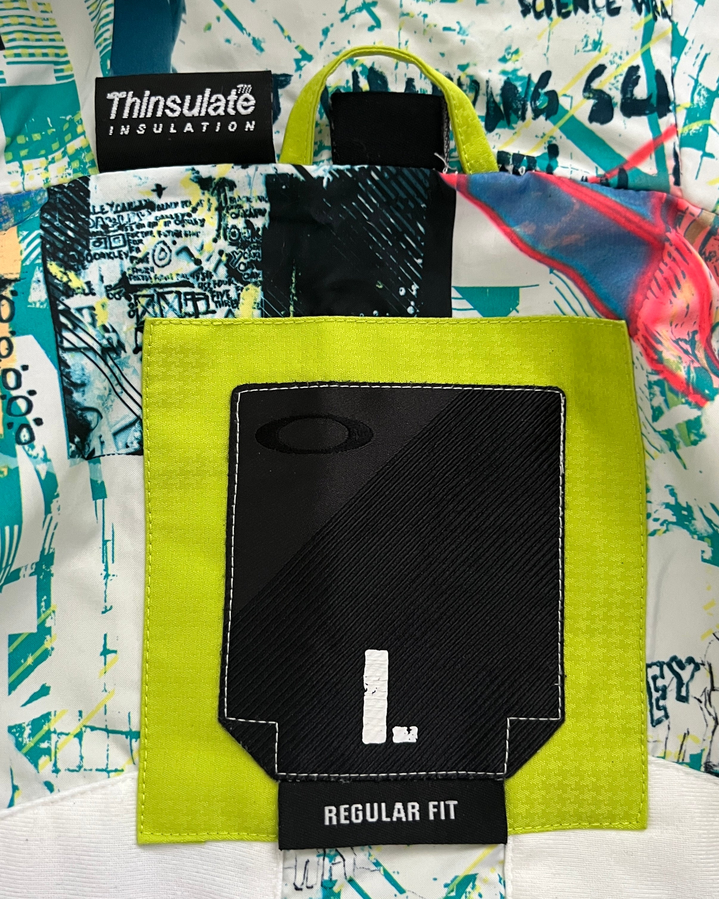 Oakley FW2010 Fleece Mapped Thinsulate Waterproof Tech Jacket - Size L