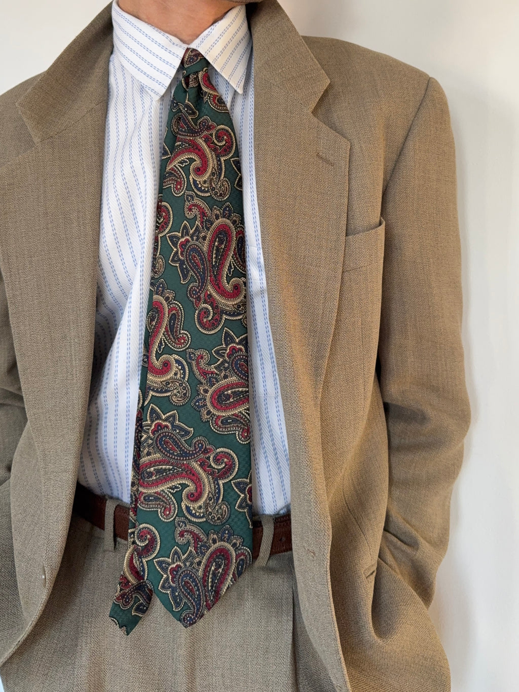 Giorgio Armani 1980s Silk Tie With Box