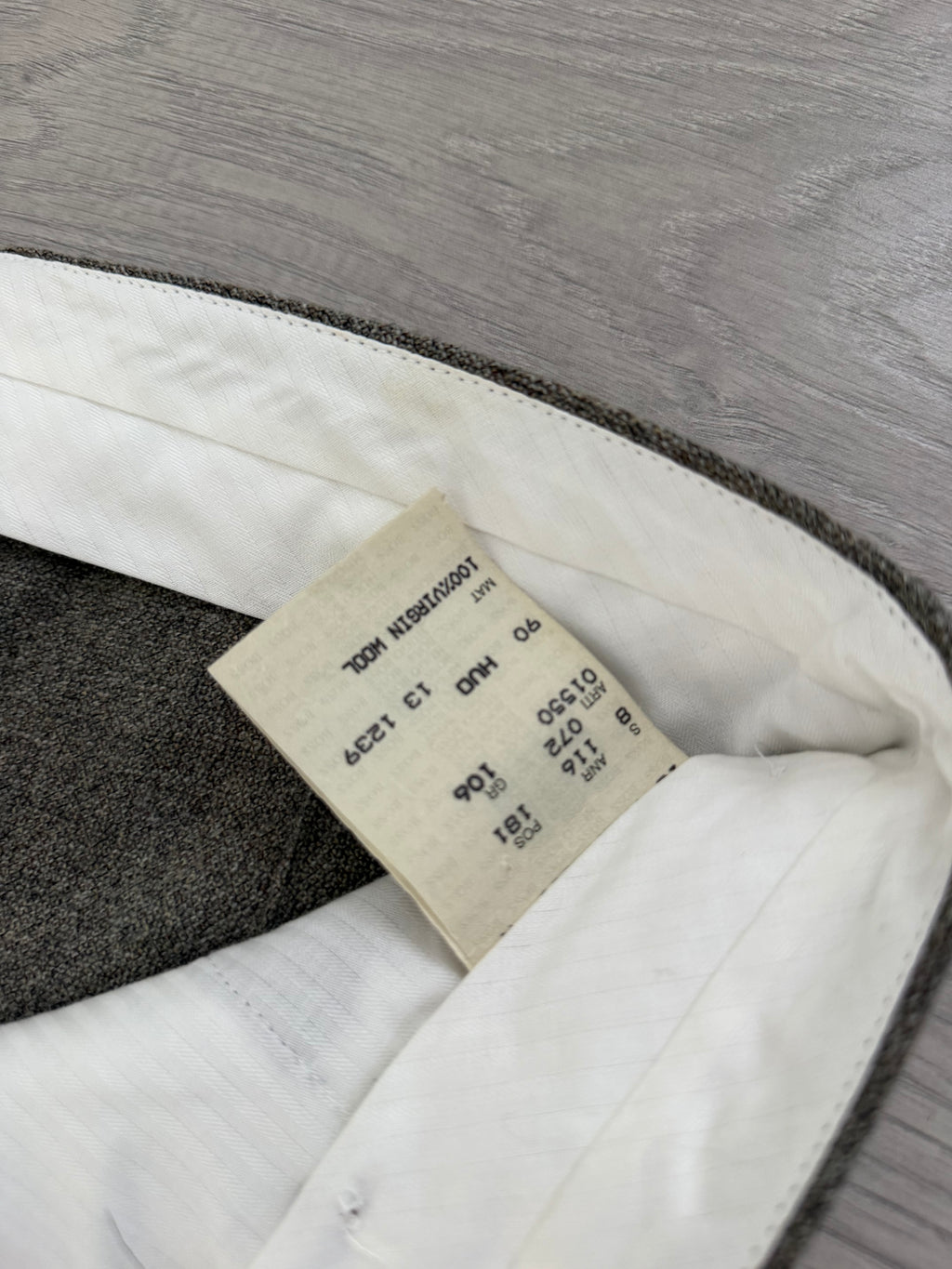 Hugo Boss 1980s Draped Double Pleat Melange Fabric Wool Pants - Size 36" Waist