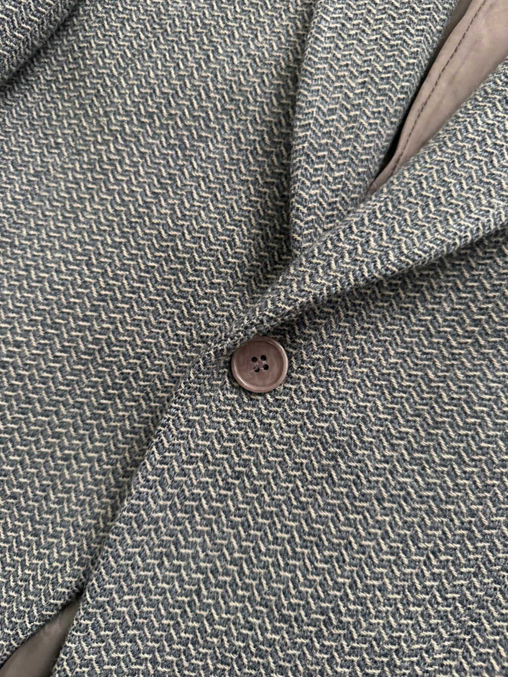 Emporio Armani SS1998 Micro-Herringbone Weave Sports Blazer Jacket - Size S