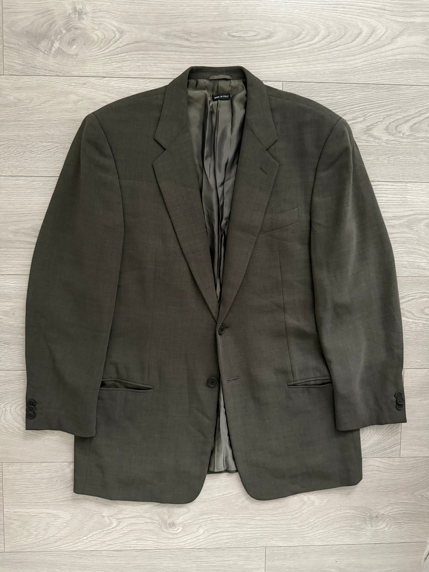 Giorgio Armani 1990s Brown Pleated Wool Suit - Size M Jacket / 32" Waist