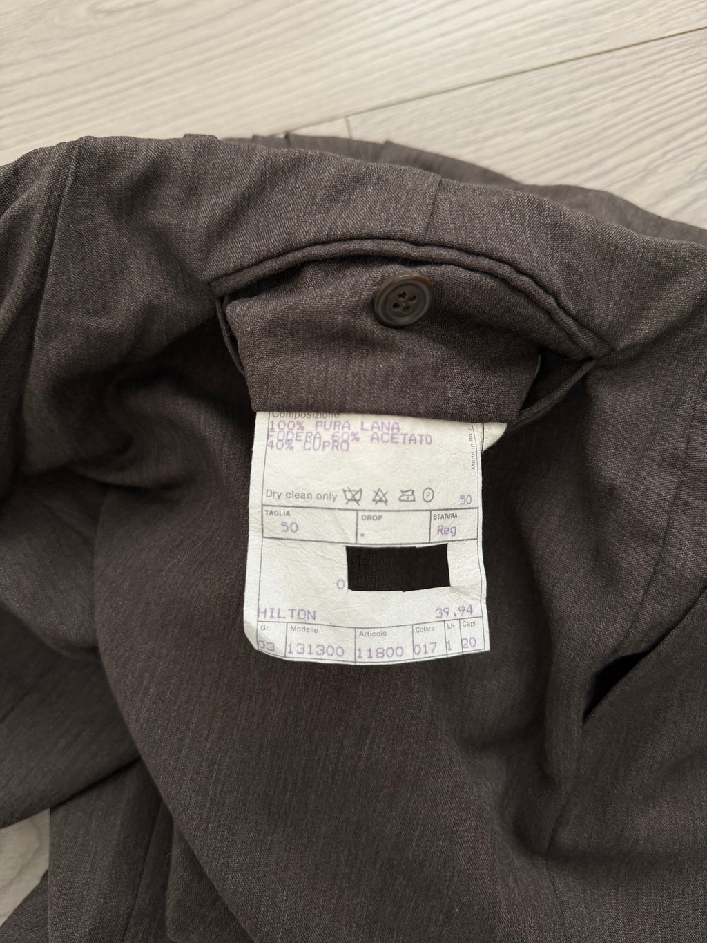 Hilton Vestimenta Armani 1990s Double Pleat Taupe Brown Pants - Size 30" Waist