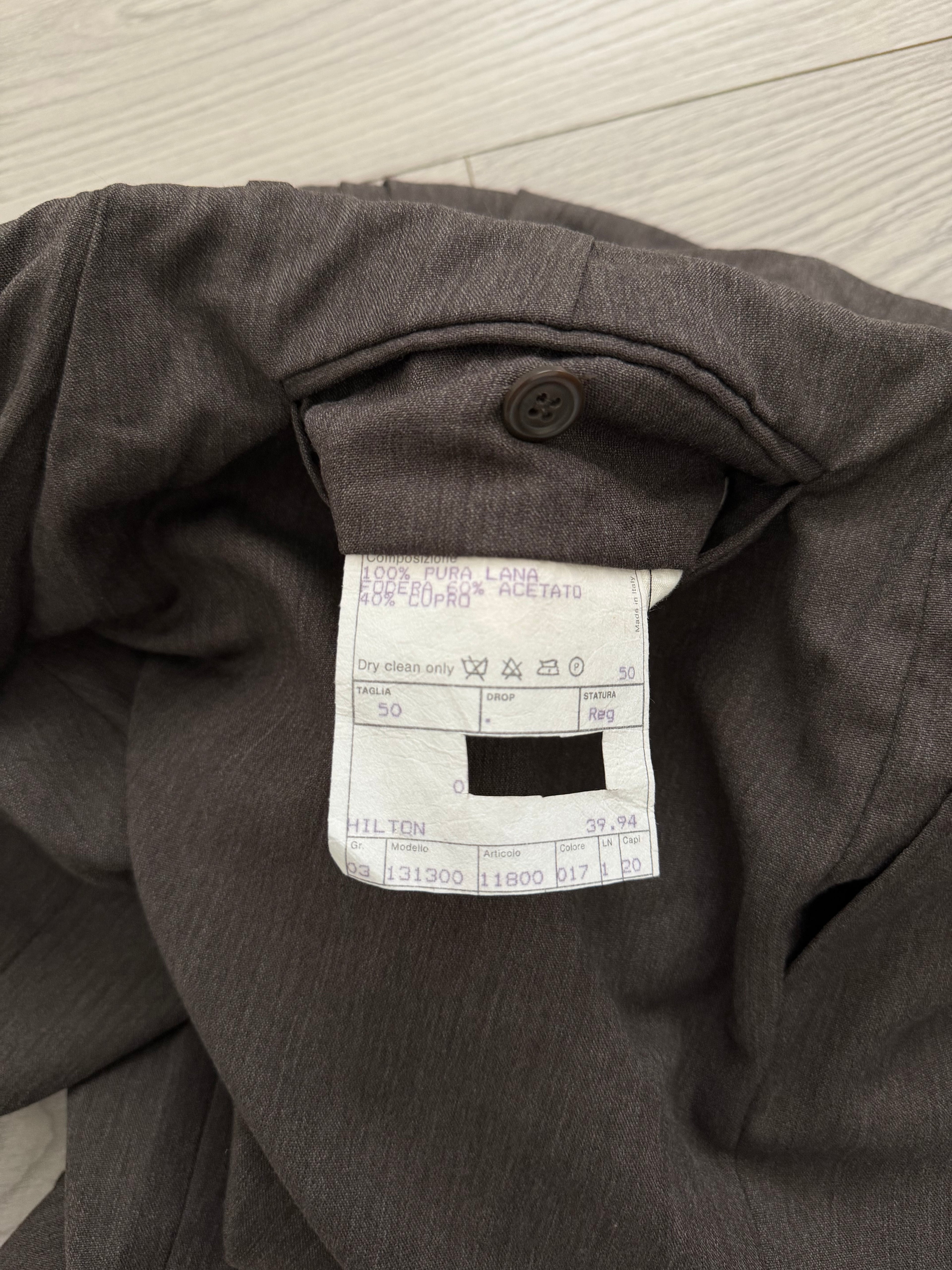 Hilton Vestimenta Armani 1990s Double Pleat Taupe Brown Pants - Size 30" Waist