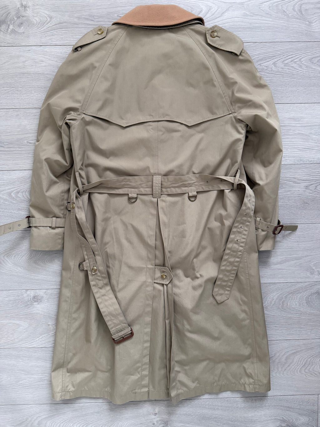 Brooks Brothers Vintage Water Repellent Trench Coat W/ Removable Wool Liner - Size M