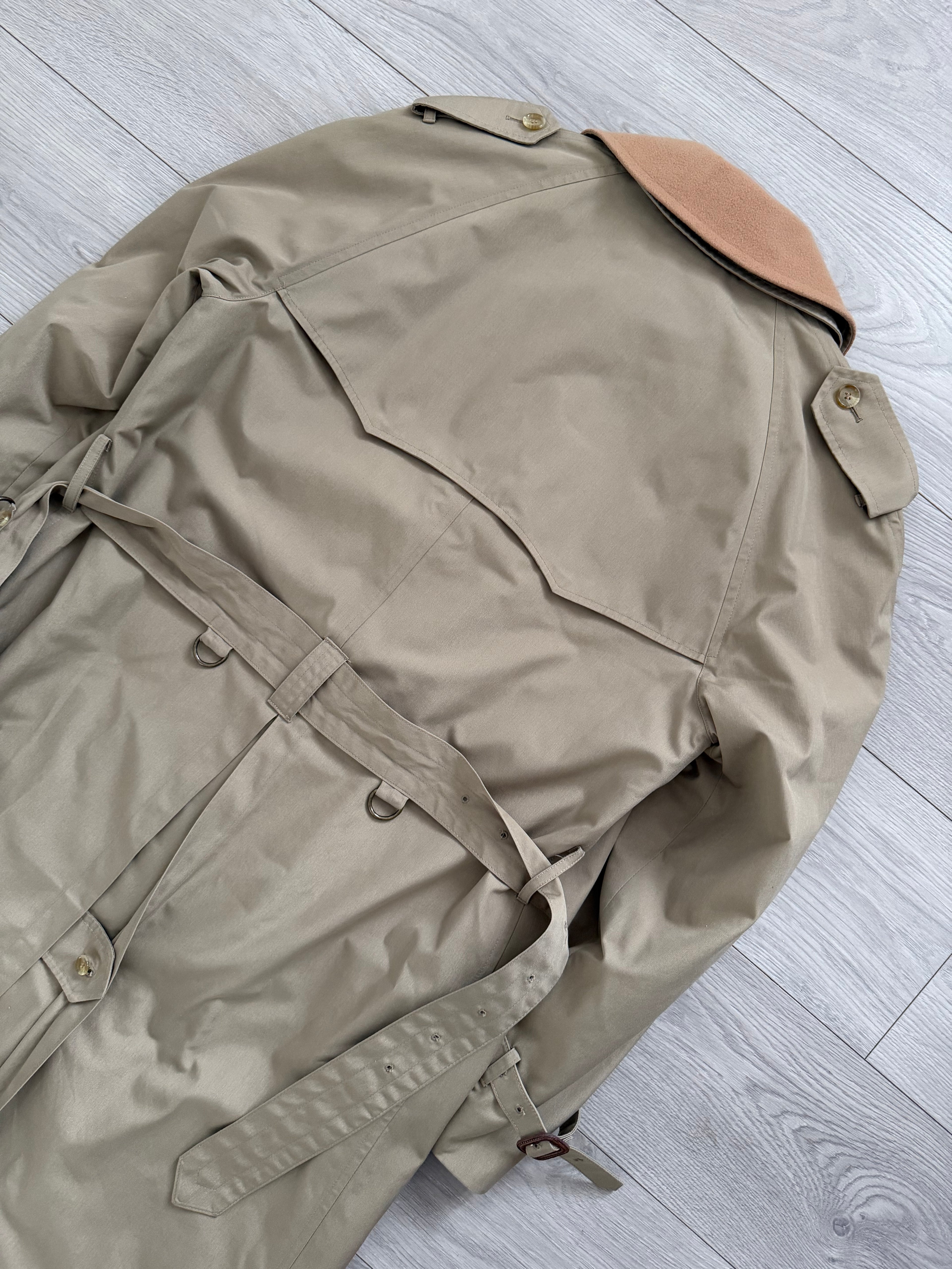 Brooks Brothers Vintage Water Repellent Trench Coat W/ Removable Wool Liner - Size M