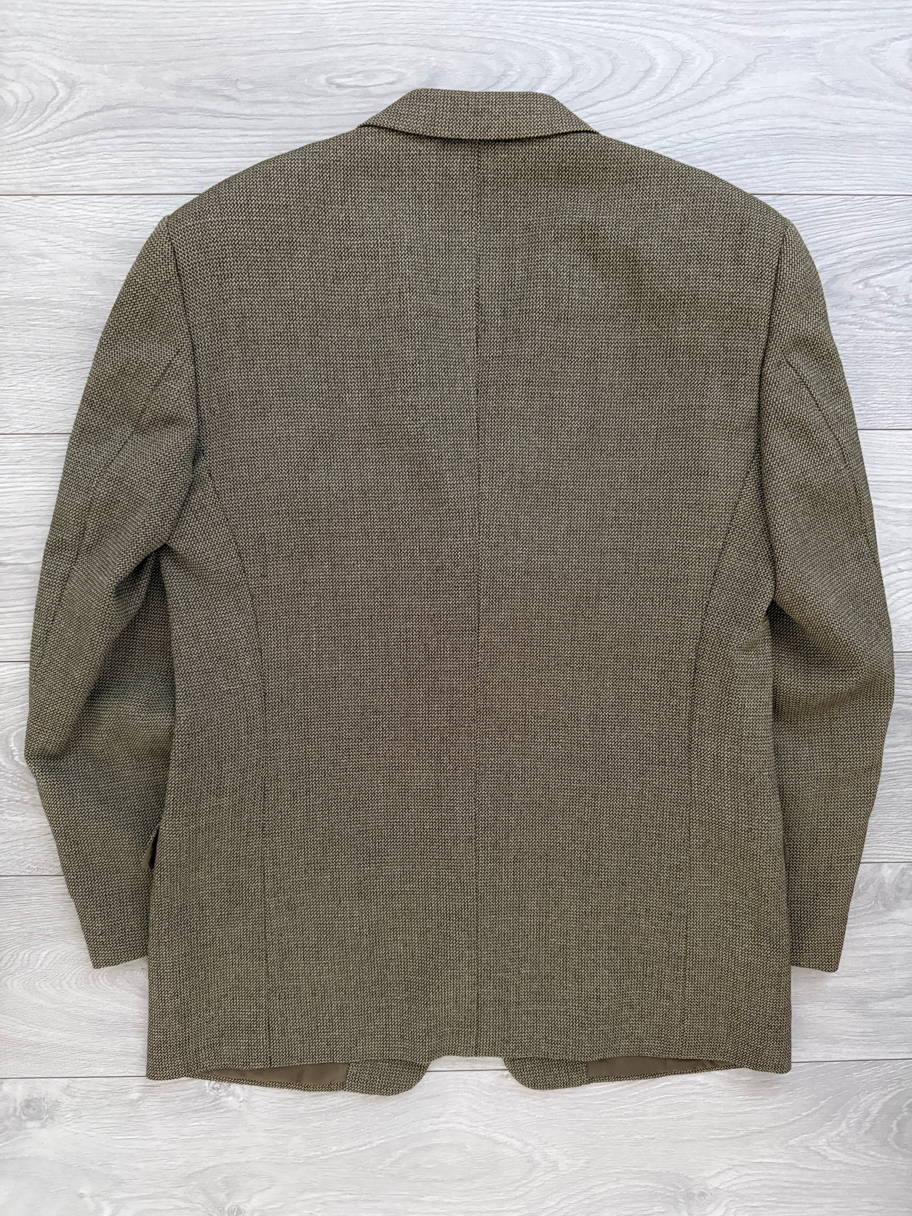 Valentino 1980s 3B Textured Wool Sport Jacket Blazer  - Size XL