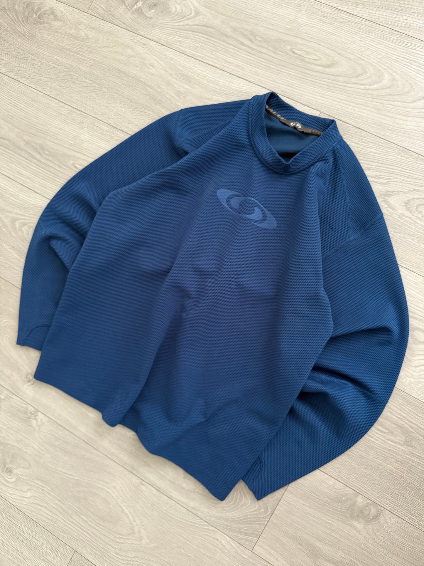 Salomon 00s Moto Mesh Blue Technical Long Sleeve - Size M