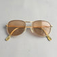 Helmut Lang 1999 Titanium Aviator Sunglasses