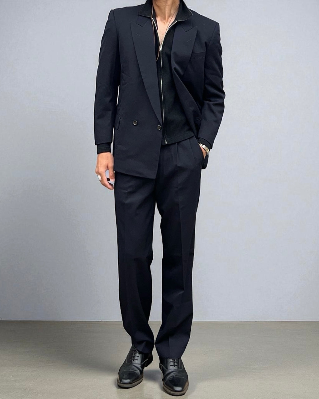 Comme Des Garcons Homme Deux 1992 Double-Breasted Pleated Suit - Size S Jacket / 30" Waist