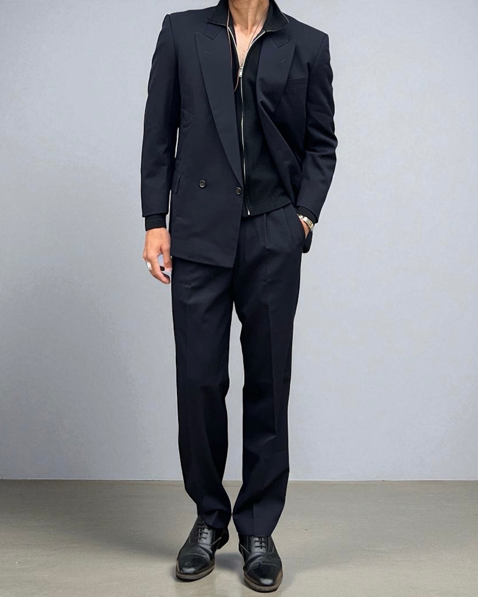 Comme Des Garcons Homme Deux 1992 Double-Breasted Pleated Suit - Size S Jacket / 30" Waist