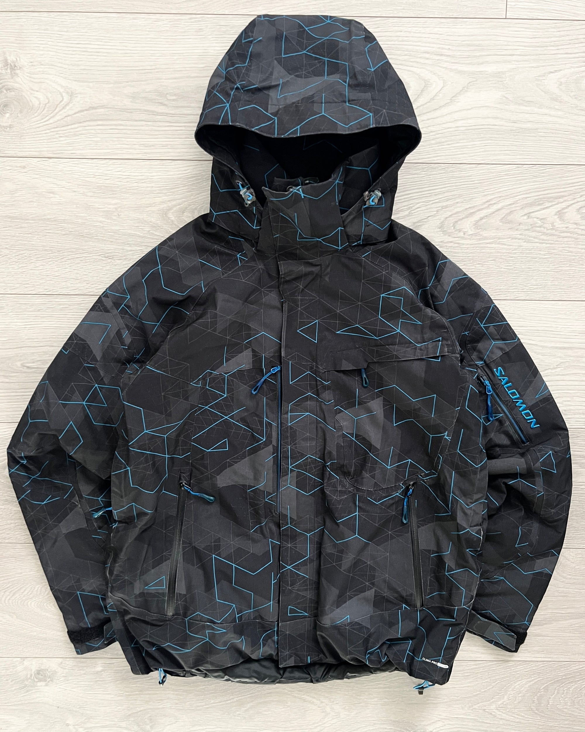 Salomon 2005 Clima-Pro Storm Waterproof Insulated Tech 3D Print Jacket - Size L