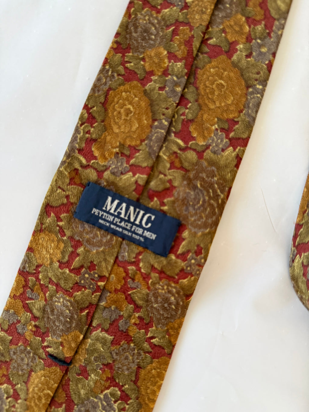 Manic 1990s Silk Tie