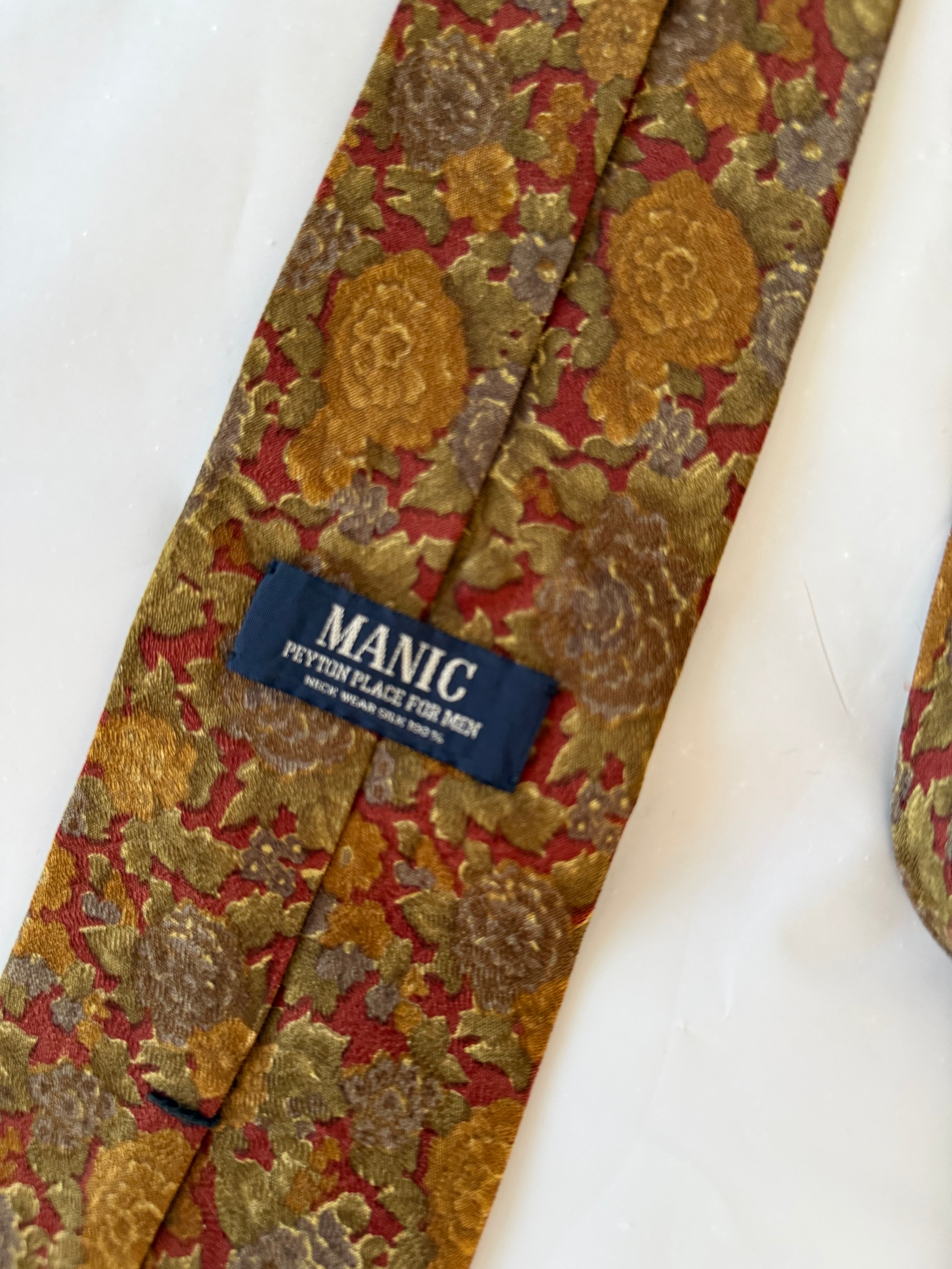 Manic 1990s Silk Tie