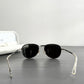 Helmut Lang 1999 Titanium Aviator Sunglasses