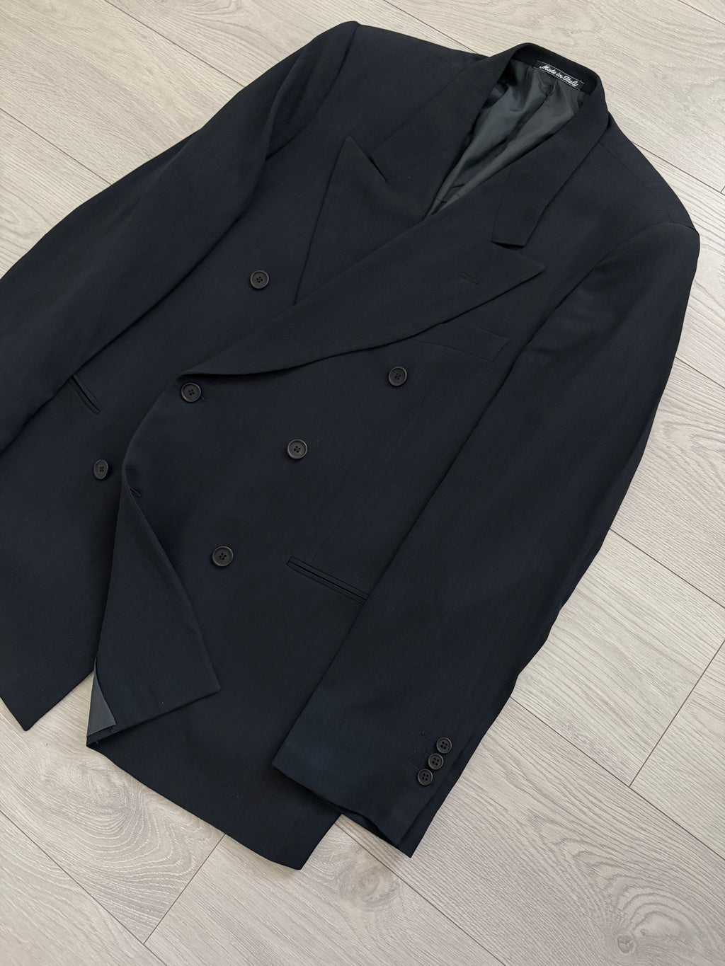 Giorgio Armani 1980s Peaked Lapel Double Breasted Sport Jacket Blazer - Size XL