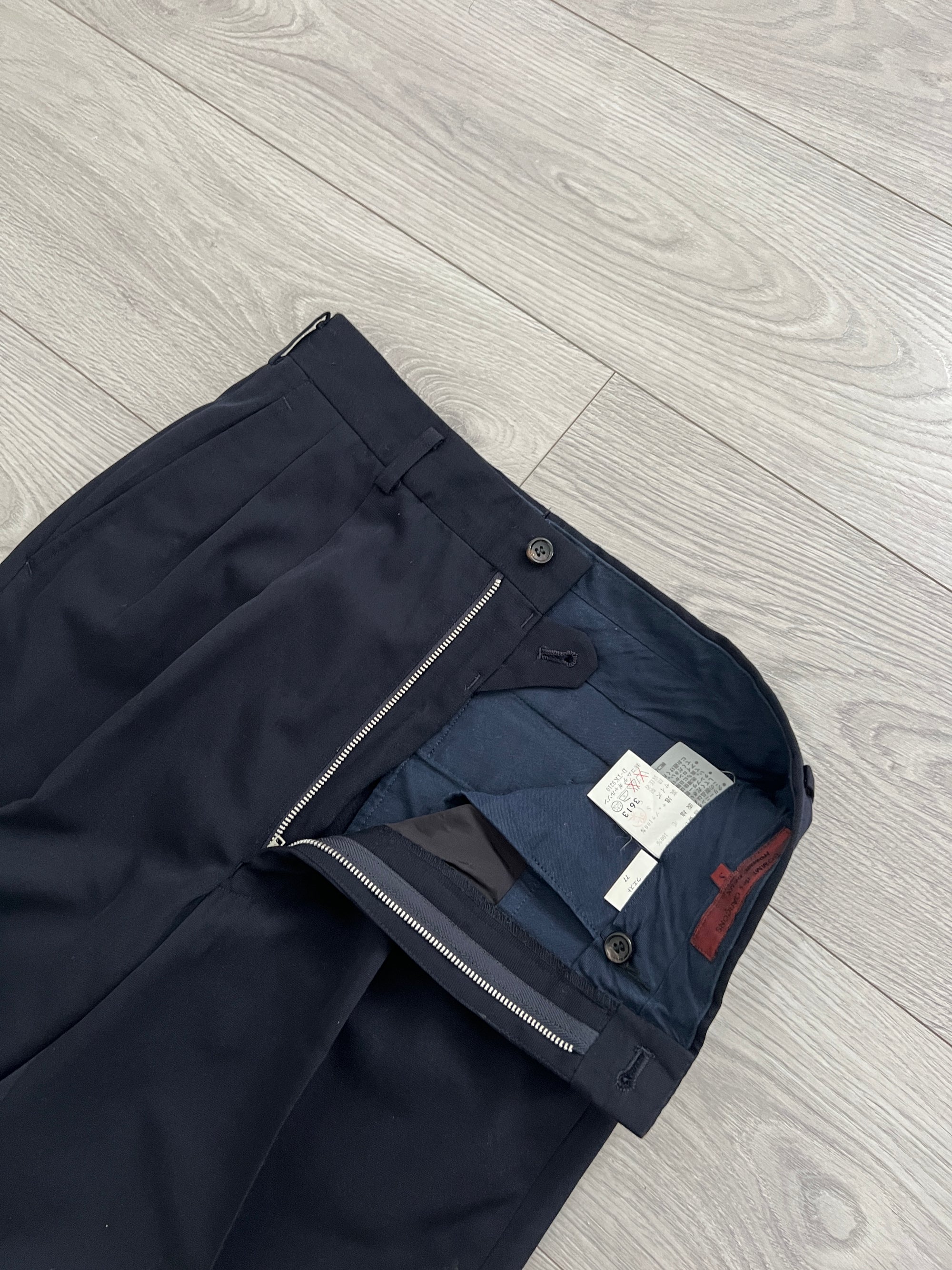 Comme Des Garcons Homme Deux 1992 Double-Breasted Pleated Suit - Size S Jacket / 30" Waist