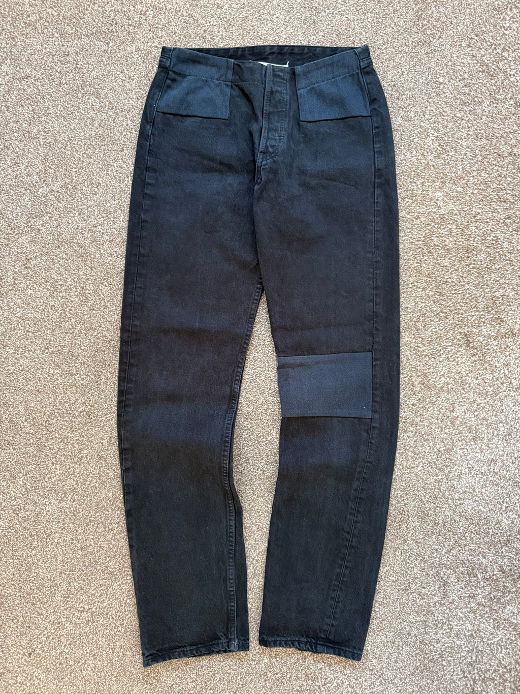 Maison Martin Margiela Artisanal Line (0) SS2002 Re-Worked Denim Panelled Pants - Size 28" Waist