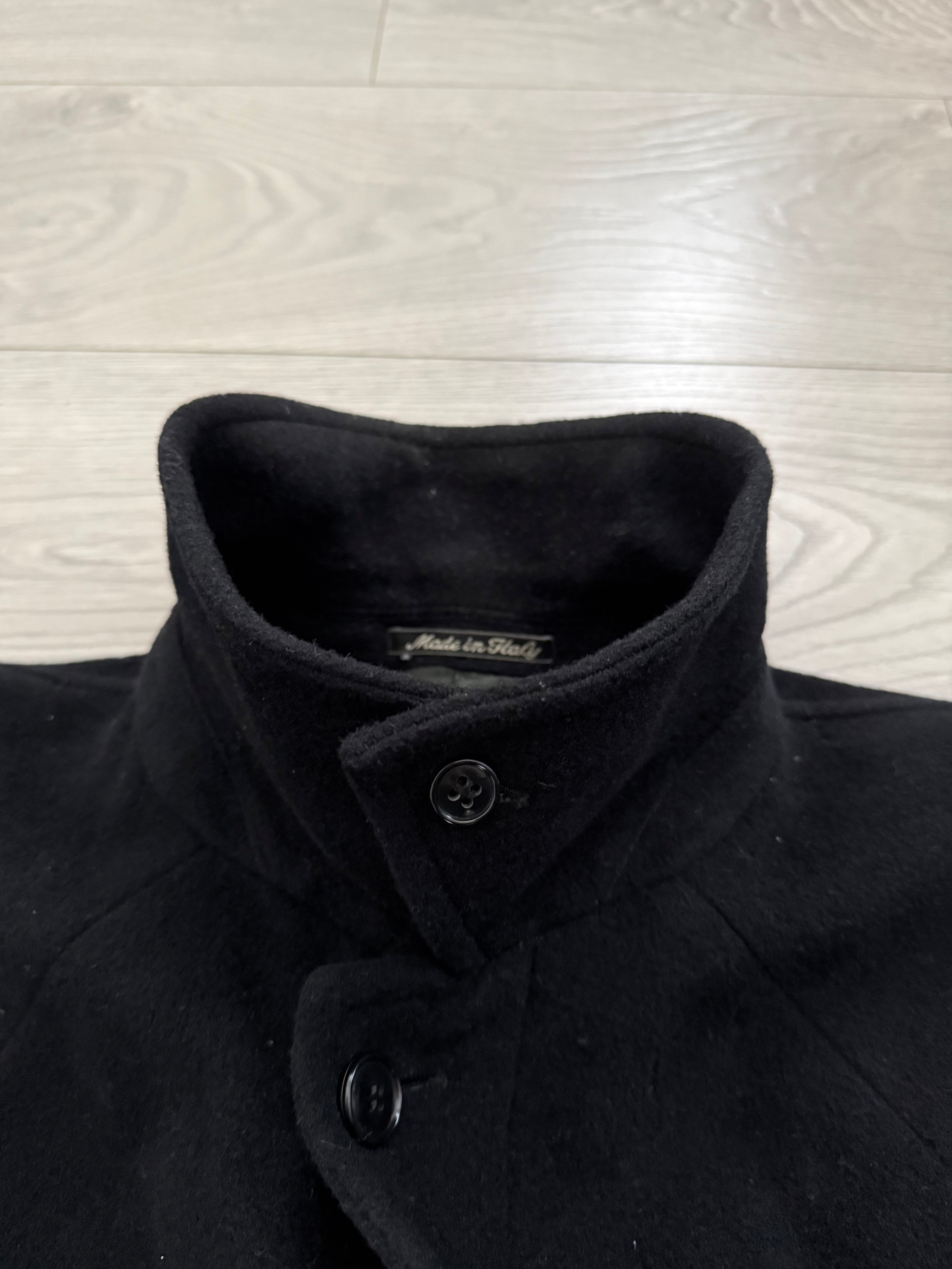 Giorgio Armani 1980s Balmacaan Wool Overcoat - Size M