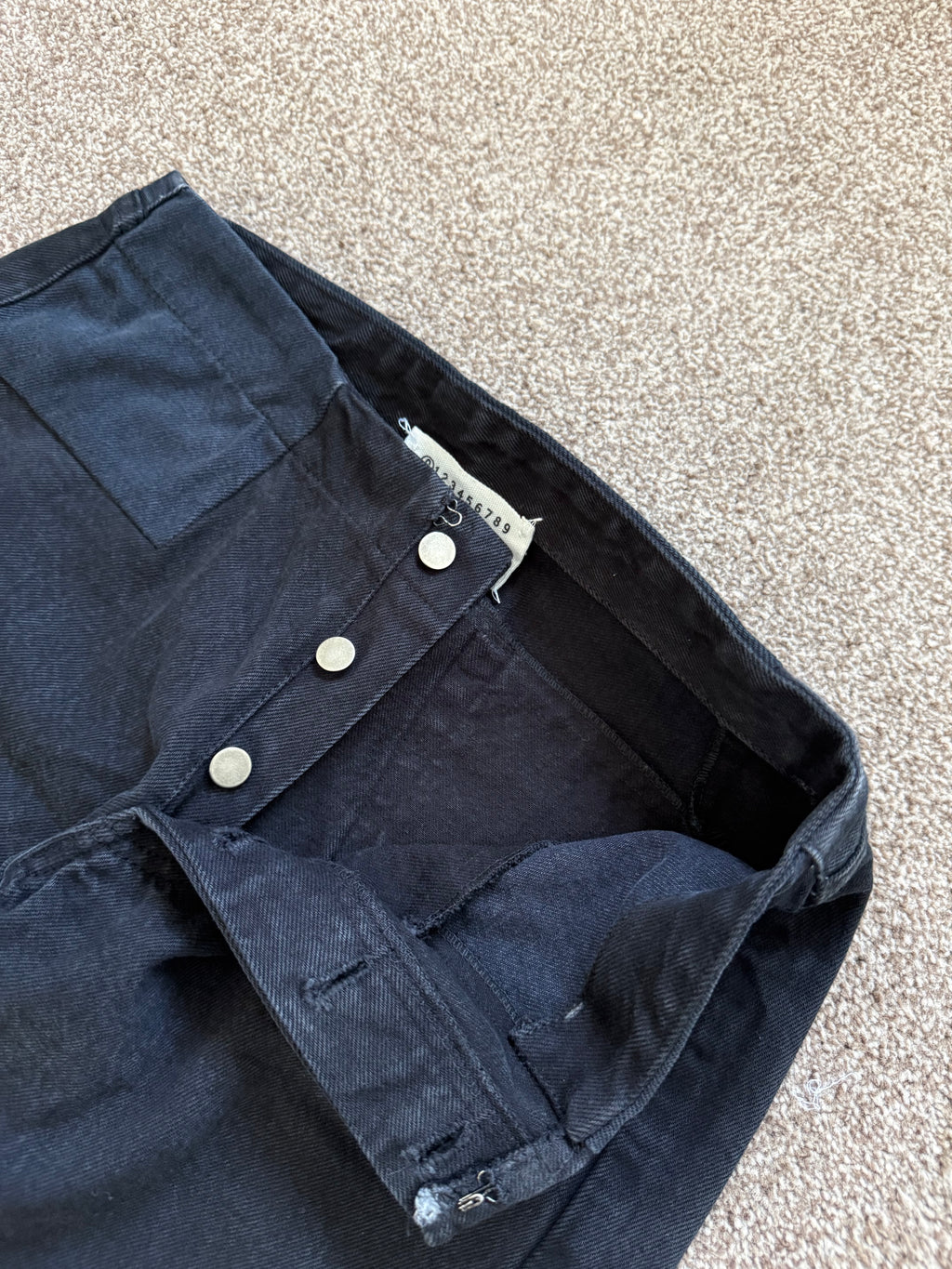 Maison Martin Margiela Artisanal Line (0) SS2002 Re-Worked Denim Panelled Pants - Size 28" Waist
