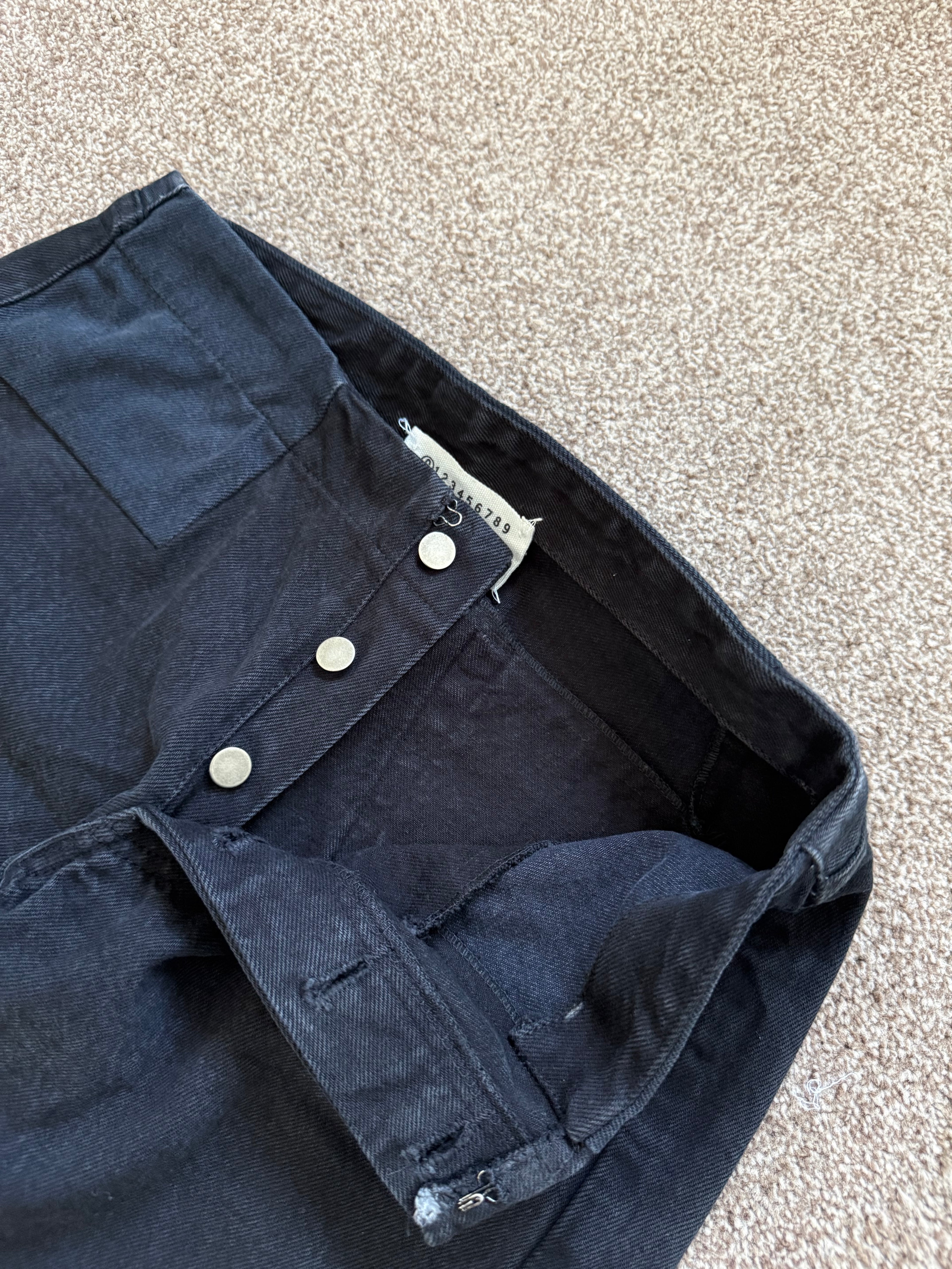 Maison Martin Margiela Artisanal Line (0) SS2002 Re-Worked Denim Panelled Pants - Size 28" Waist