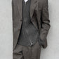 Comme Des Garcons Homme AW1997 Wool Tweed Pleated Suit - Size M Jacket / 30" Waist